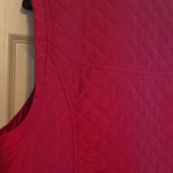 Quilted Raspberry colored Vest - Picture 5 of 7